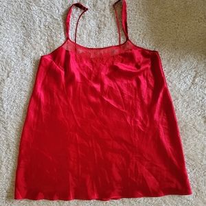 Morgan Taylor Intimates red slip night dress size 1x